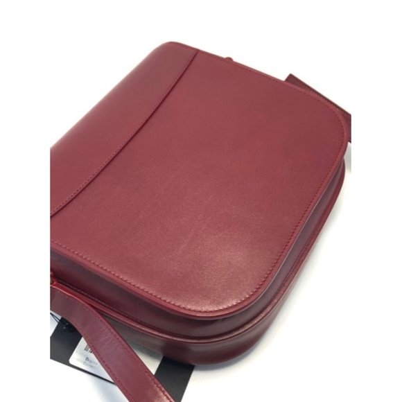 SAINT LAURENT Betty Satchel In 6146 Red Lambskin Leather Bag - Picture 6 of 12